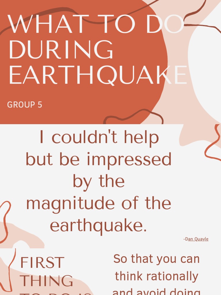 What To Do During Earthquake | PDF | Earthquakes | Disasters