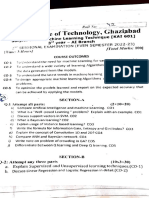 Abfs Institute Oftechnolog) '., Gha: Ect Code: Machine Learning Technique Ci01)