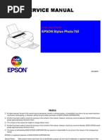 Epson Stylus Photo 750 Service Manual