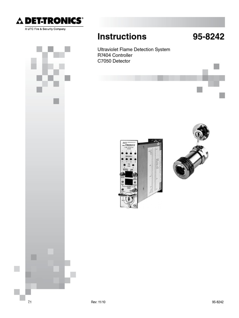 UV Fire Detector C7050 | PDF | Ultraviolet | Sensor