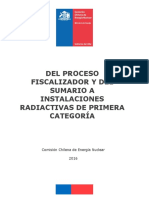 2016 - Proceso Fiscalizador Sumario Radiologico - Cchen