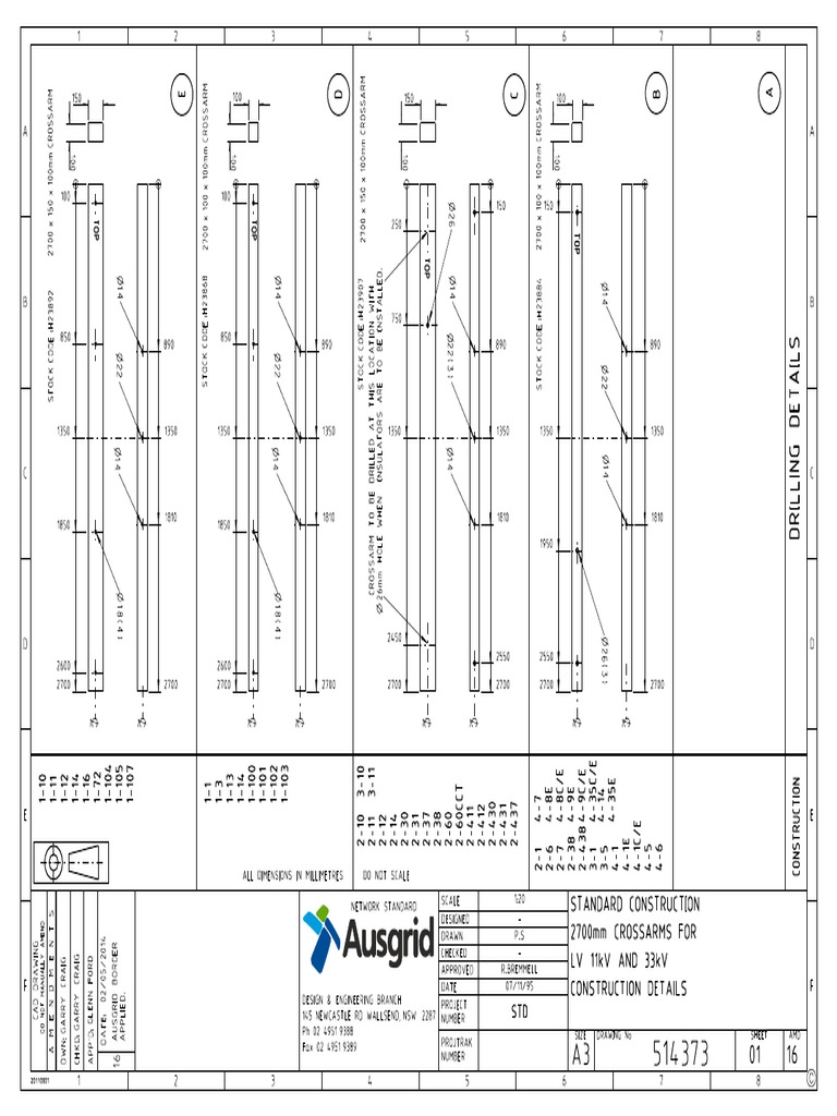 11kV and 33kV Crossarm Specifications | PDF
