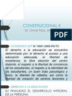 CONSTITUCIONAL II Derecho A La Educacion