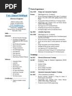 Resume Electrical Engineer Faiz