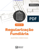 Aula 67 - Regularização Fundiária - Questões Comentadas