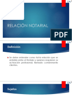 Relacion Notarial y Fe Publica