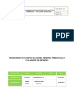 PR-SIG-18 Procedimiento de Aspectos Ambientales Significativos