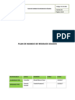 PL-SIG-001 Plan de Manejo de Residuos Sólidos