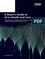 A Buyer's Guide To AI in Health and Care (2020)