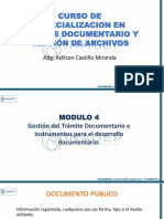 Modulo 4 - Gestión Del Trámite Documentario e Instrumentos para El Desarrollo Documentario.