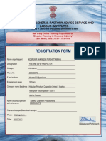 Registration Form: Directorate General Factory Advice Service and Labour Institutes