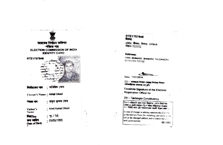 Voter Card | PDF