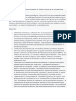 La Influencia Del Primer Gobierno de Alberto Fujimori en La Actualidad Del Perú