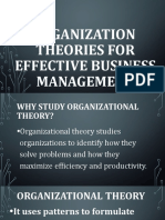 Q2M1 OM Organizational Theories