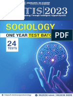 Sociology Optional Test Batch One Year 1