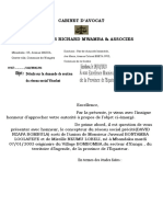 Kinshasa, Le 28/02/2023: À Son Excellence Monsieur Le Gouverneur À Son de La Province de L'equateur À Mbandaka