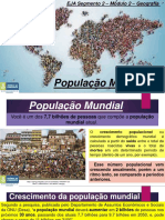 EJA II 8º e 9º Ano Geografia Semana 08 População Mundial