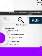 Présentation:: Reconnaissance Optique de Caractères (OCR)