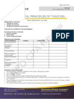 H01 - Principles of Taxation