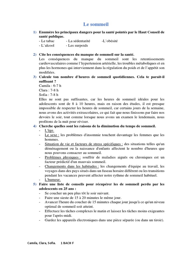 Dangers et Solutions pour un Sommeil Optimal | PDF | Insomnie | Sommeil