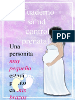 Cuaderno Salud Control Prenatal : Una Personita Estará Pronto en