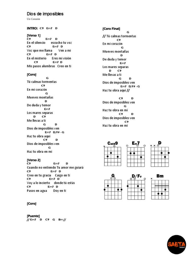 Dios De Imposibles Un Corazon Pdf