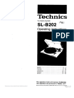 User Manual Technics SL-B202 1 2