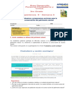 Evaluamos y Proponemos Acciones para La Conservación Del Patrimonio Natural