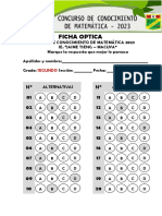 Ficha Optica 2°