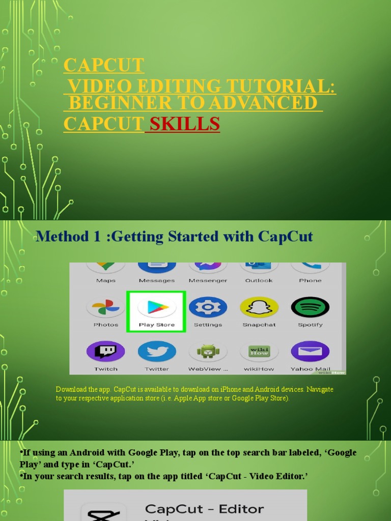 Capcut Editing | PDF | Google Play | Smartphone