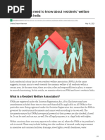 Understanding Resident Welfare Associations | PDF | Legal Liability ...