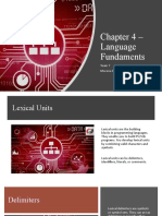 Chapter 4 - Language Fundaments