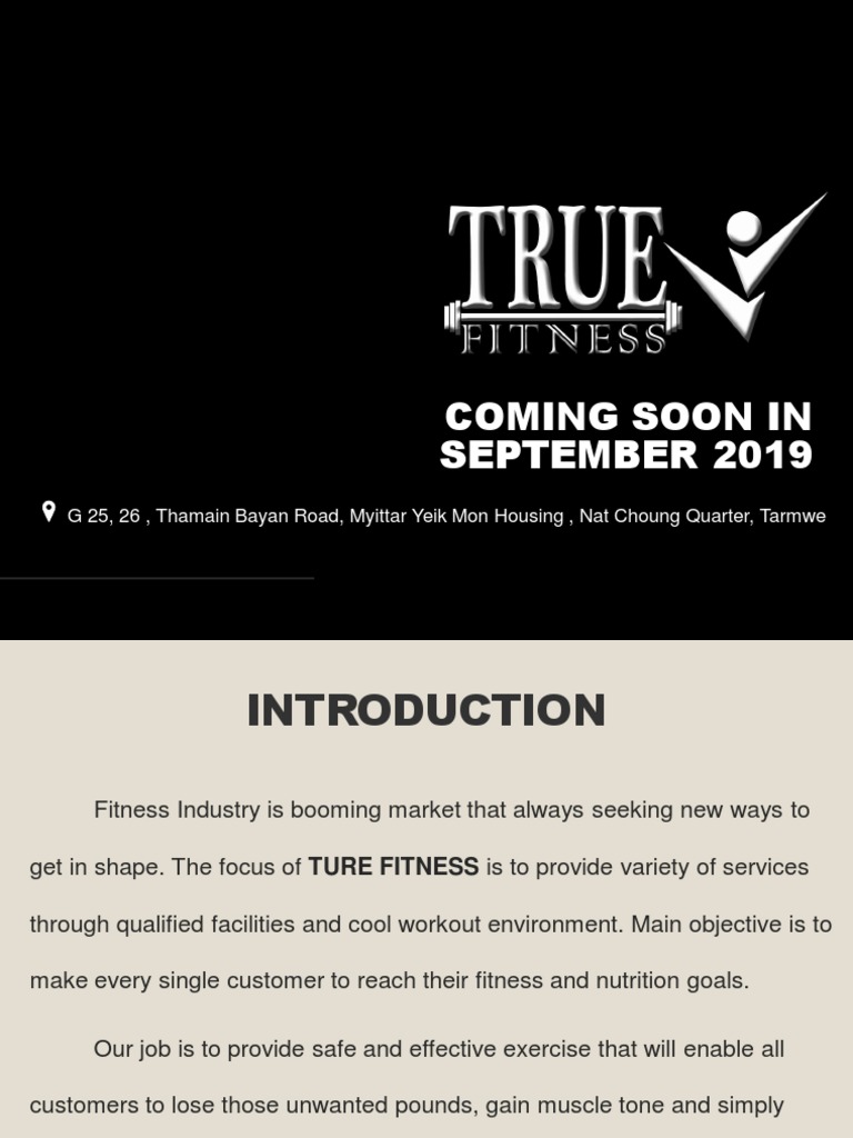 True Fitness Business Plan PDF Physical Fitness Marketing
