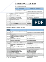 Programa Fiestas de Txorierri 2023 en Leioa