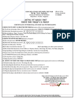 Chứng Từ Khấu Trừ Thuế Thu Nhập Cá Nhân: Certificate Of Personal Income Tax Withholding