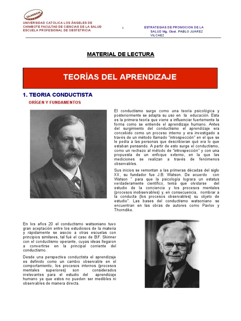 Teoria Del Aprendizaje | PDF | Constructivismo (filosofía de la ...