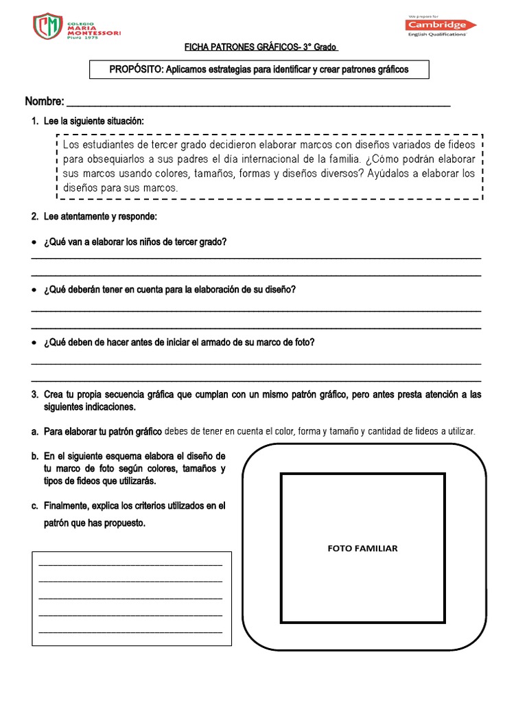 Patrones Gráficos: Marcos de Fideos | PDF, image size:768x1024