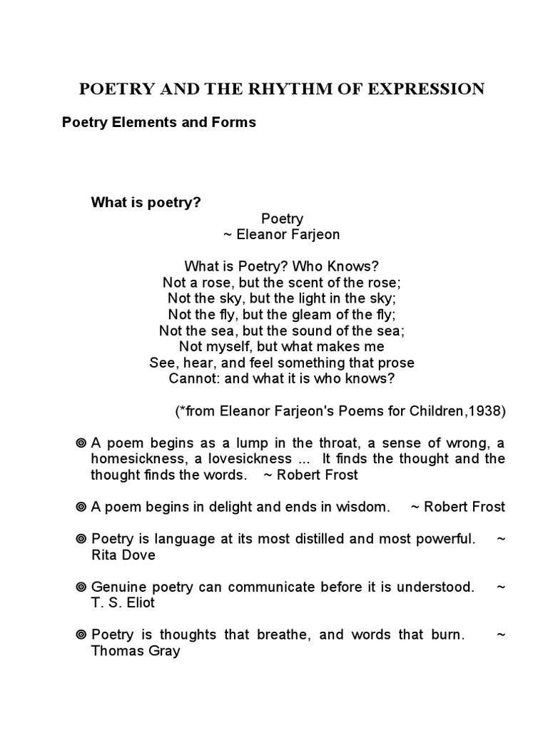 Understanding Poetry's Essence | PDF | Poetry