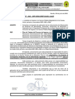 OFICIO COMUNICA CRONOGRAMA DE OBSERVACIÓN DE SESIONES DE APRENDIZAJE.