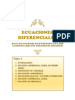 ECUA DIF Ecuaciones Diferenciales de Primer Orden