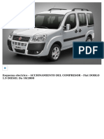 Esquema Electrico - ACCIONAMIENTO DEL COMPRESOR - Fiat DOBLO 1.9 DIESEL Da 10/2000