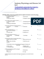 Test Bank For Anatomy Physiology and Disease 3rd Edition by Colbert