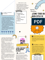 Folleto Informativo Autismo Juvenil Azul