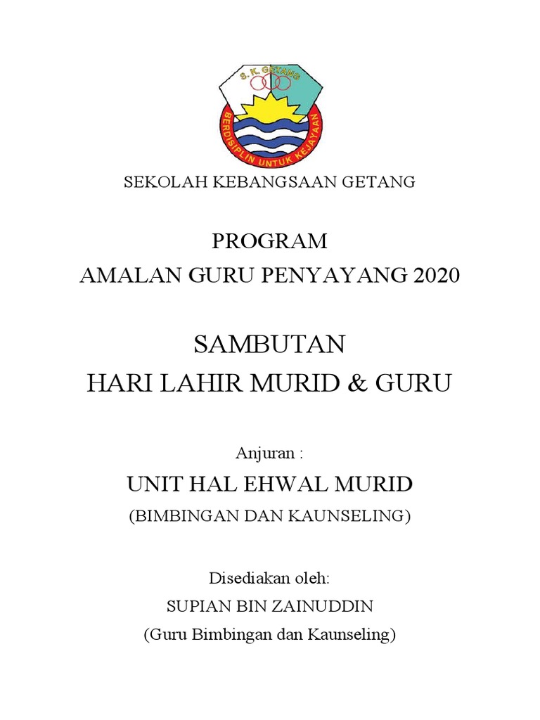 Kertas Kerja Program Hari Lahir | PDF
