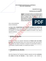 Nulidad de Acto Juridico Casacion Desde Cuando Corre Plazo Prescriptorio