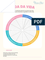 Folha Com Roda de Vida Delicado Colorido