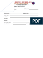 Form For Sub - Surface Exploration