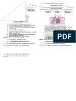 ACTIVITY SHEET in SCIENCE (Circulatory System)