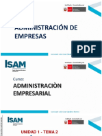 UNIDAD 1 (La Administración y Organizaciones) - TEMA 2 - ISAM 2023