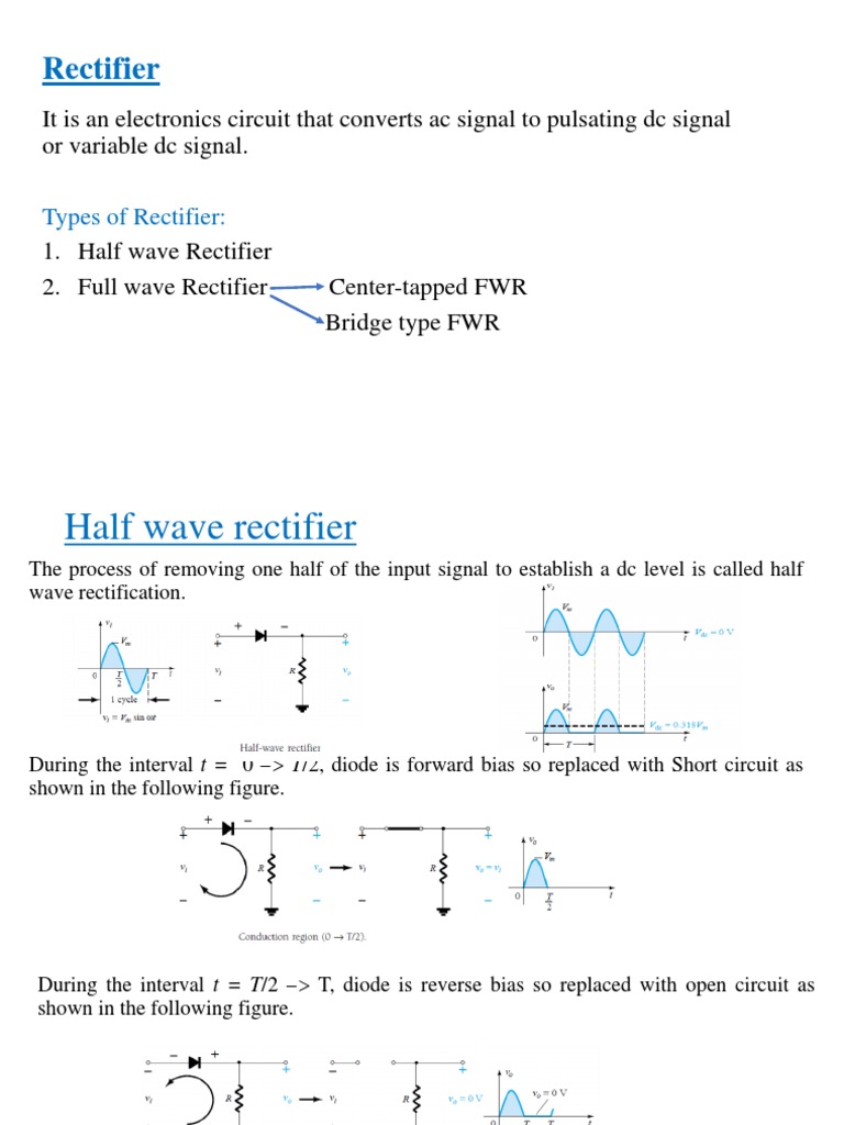 7 Rectifiers and Clipper PDF Rectifier Diode